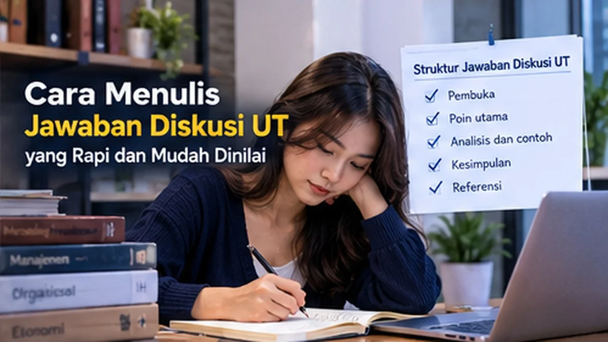 cara menullis jawaban diskusi ut