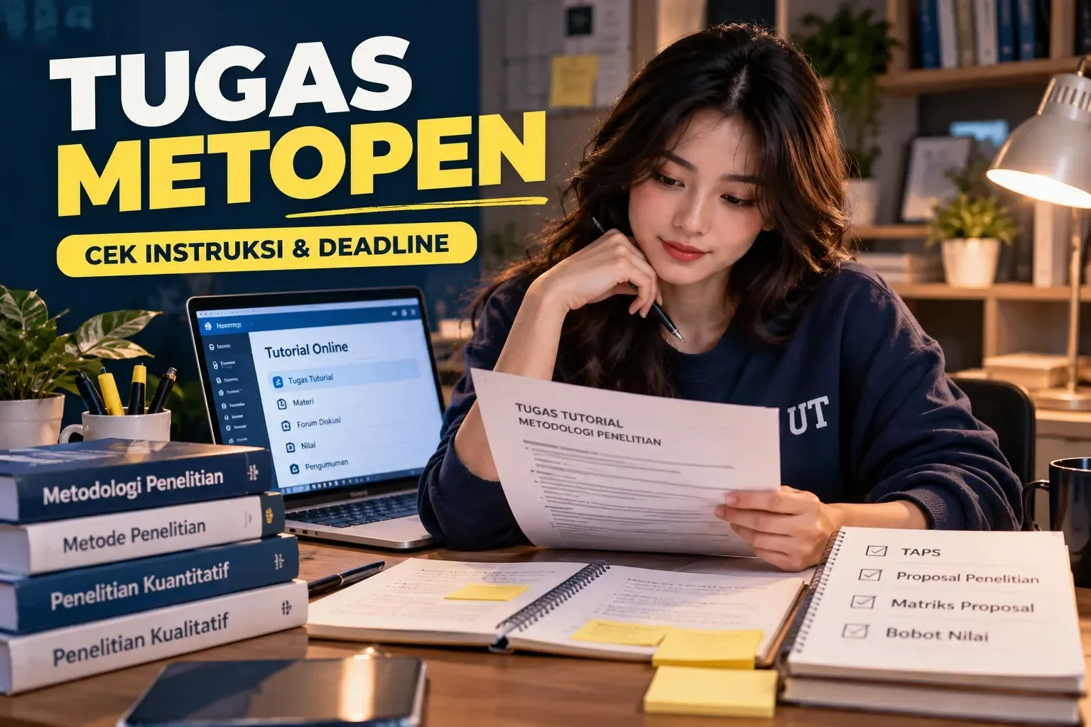 tugas metopen cek intruksi dan deadline
